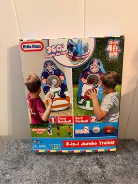 Little Tikes 2-in-1 Jumbo Trainer Action Game – Blue & White